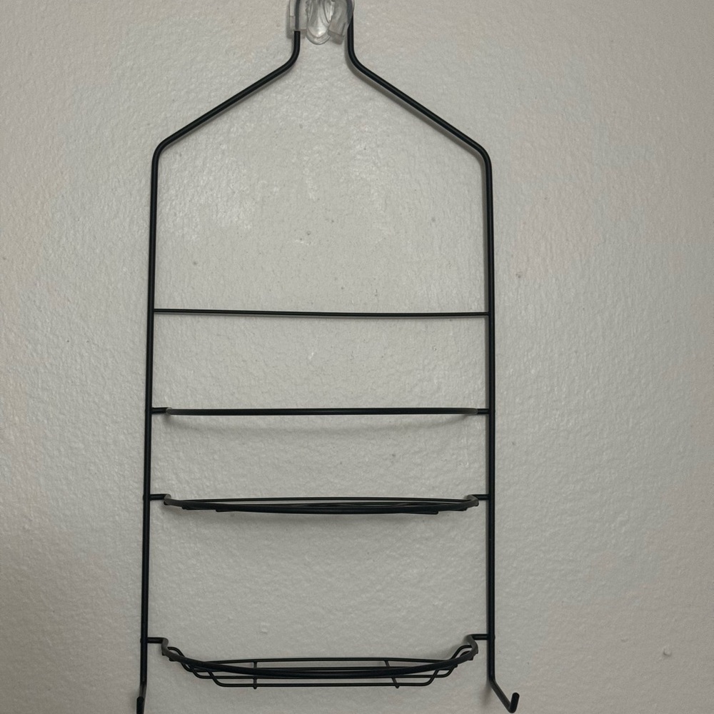 Black Shower Head Rack